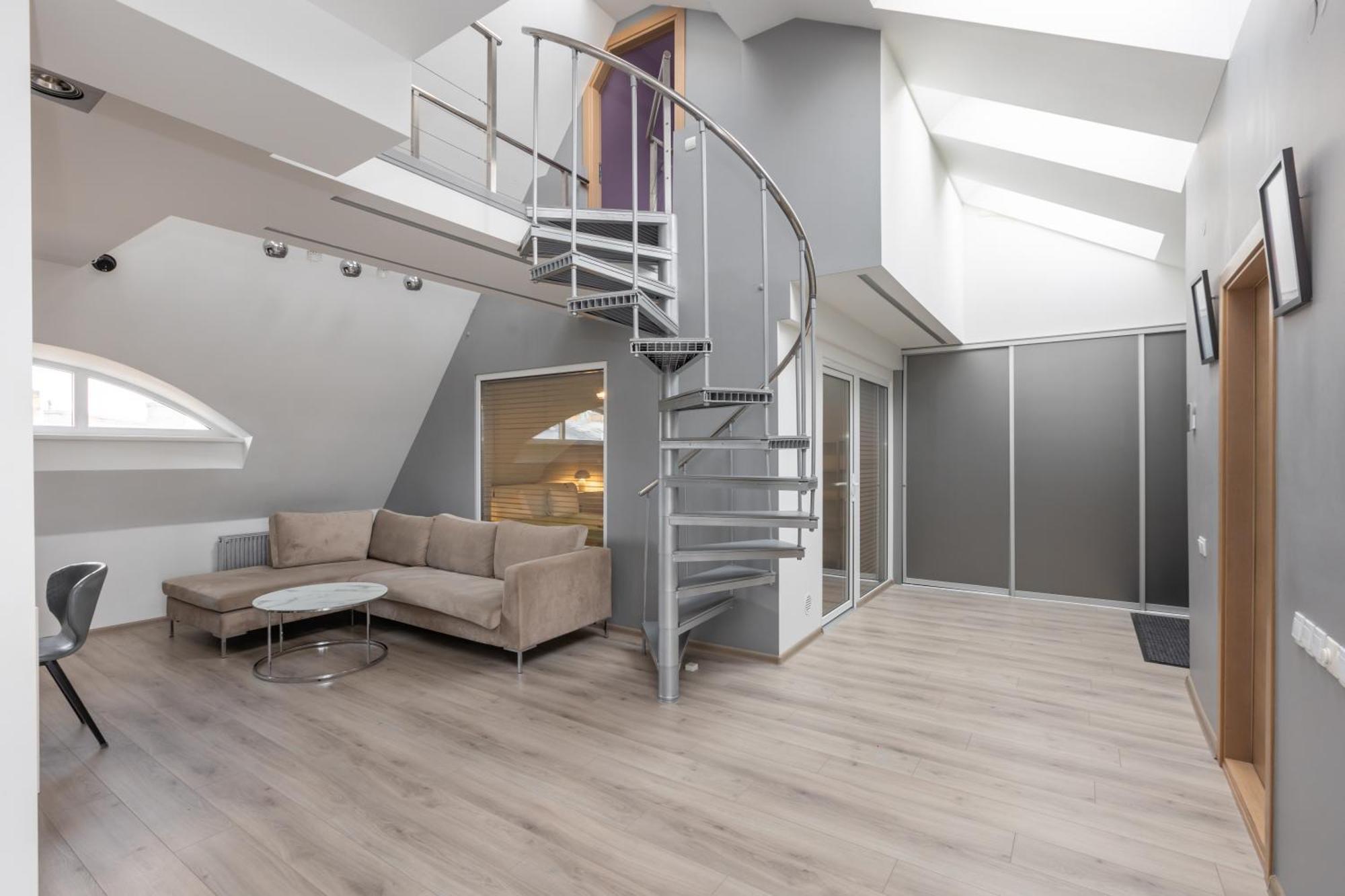 Penthouse Apartment With Terrace ريغا المظهر الخارجي الصورة